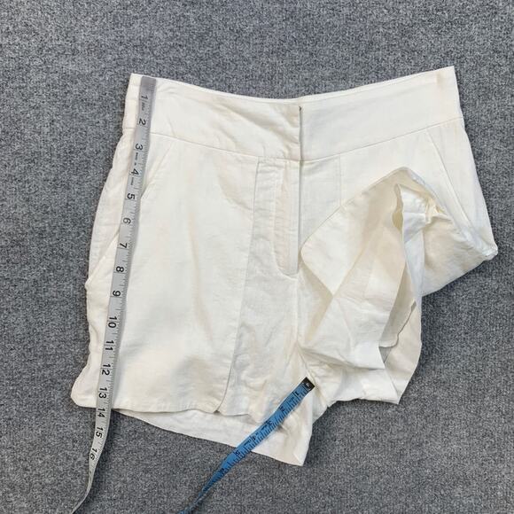 Vix Paula Hermanny Shorts Womens S Small Bone Linen Blend Lightweight Pockets - Picture 3 of 9